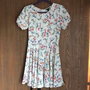 White floral dress